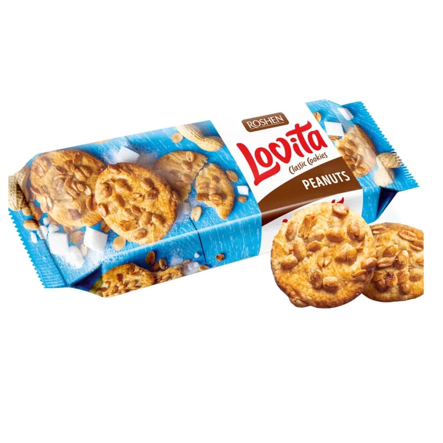 Roshen Lovita Classic Cookies Peanuts