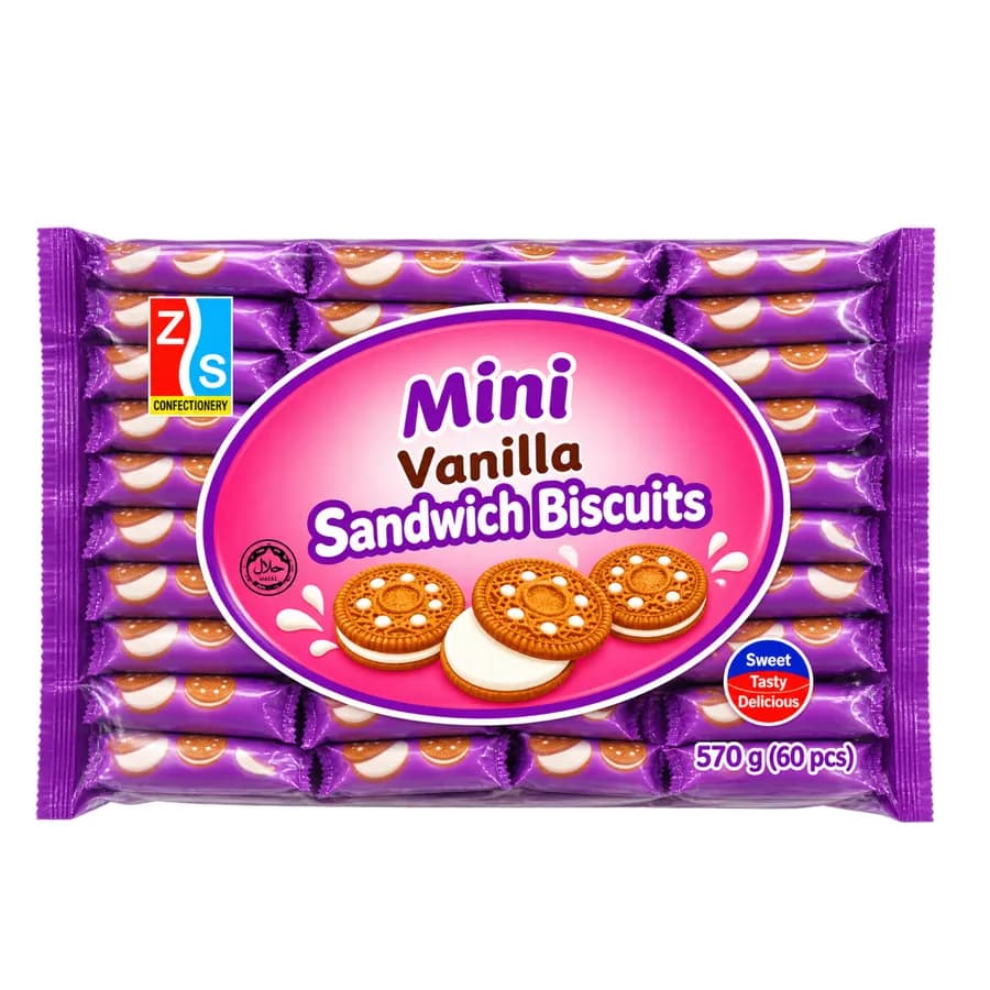 Mini Vanilla Sandwich Biscuits